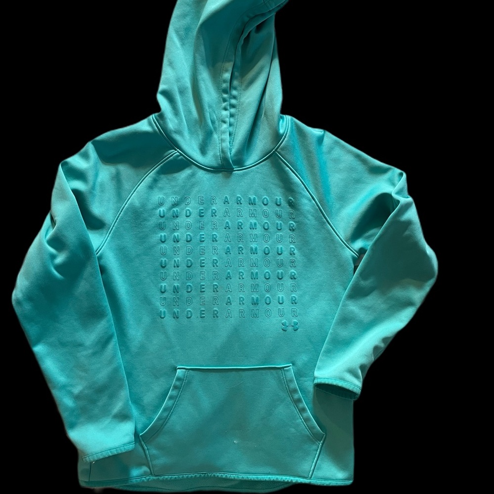 Under Armor teal hoodie/sweatshirt size medium